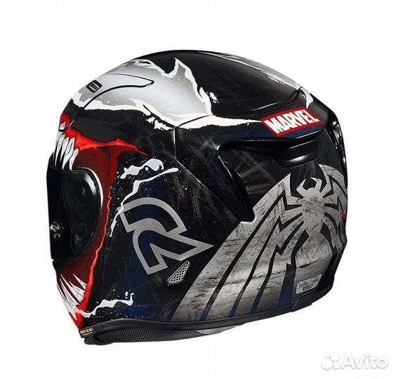 Шлем HJC rpha 11 marvel MC1 venom 2