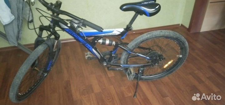 Велосипед мд 100 синего цвета 21 скорость