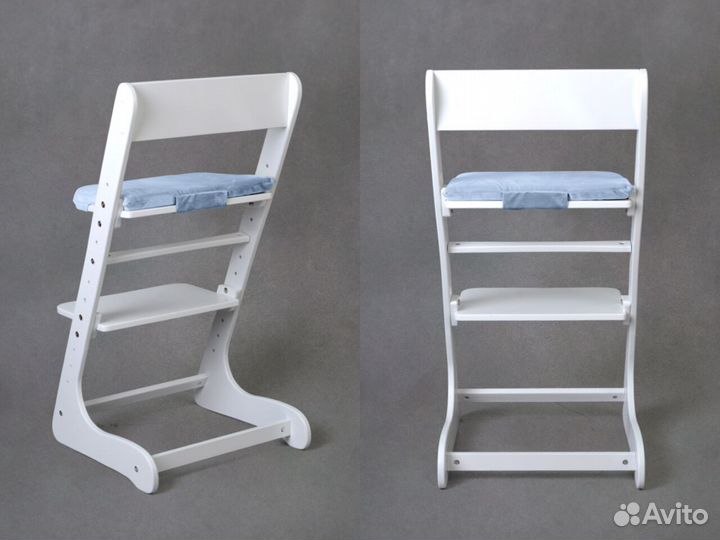 Белый растущий стул