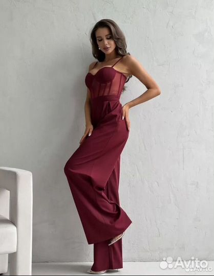 Комбинезон брючный вечерний нарядный