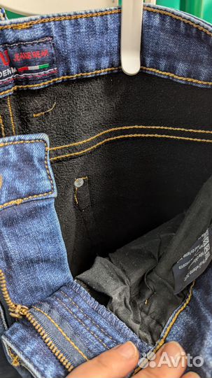 Джинсы утепленные мужские