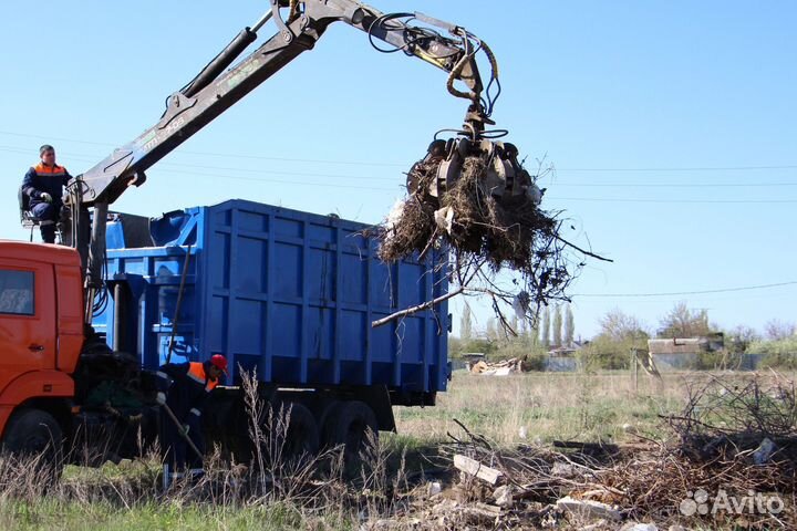 Вывоз мусора ломовозом 30м3