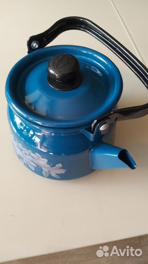 Чайник эмалированный новый