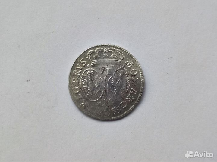 6 Грошей 1756 Е Бранденбург-Пруссия Фридрих II