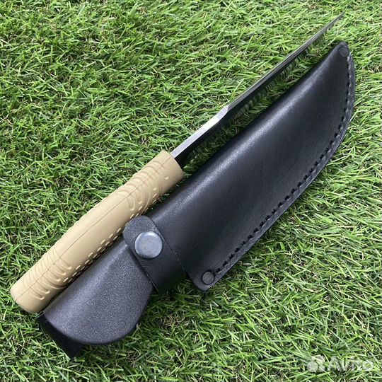 Нож Барс Aus-8 рукоять резина (Бежевый )