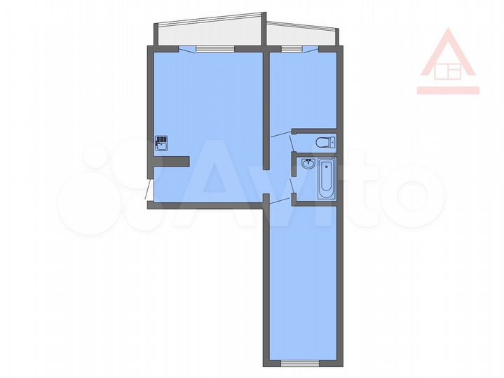 3-к. квартира, 59 м², 13/16 эт.