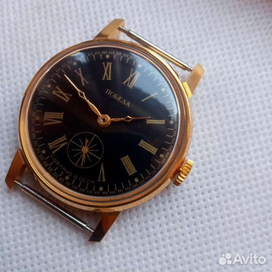 Часы СССР наручные Победа позолоченные