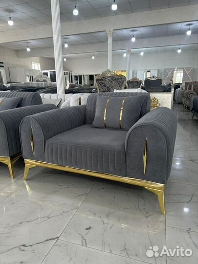 Мягкая мебель угловой комплект / диван и кресло