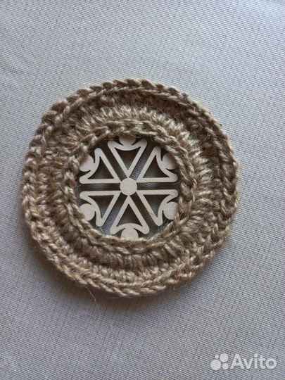 Подставки под горячее из джута