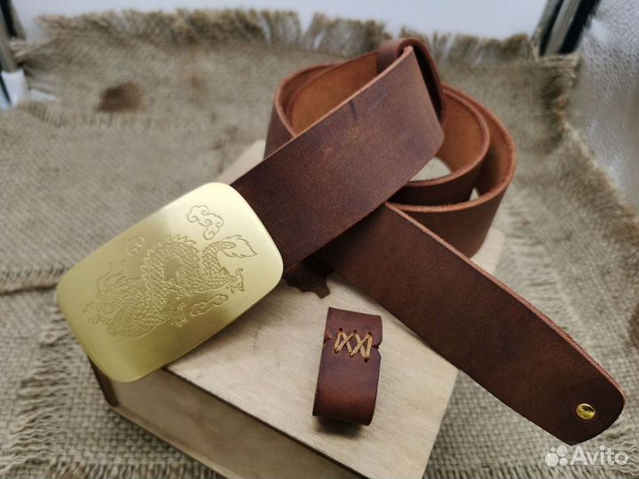Ремень мужской ручной работы
