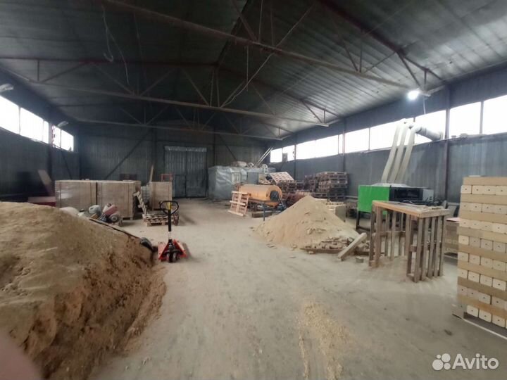 Линия прессованного бруса, шашки, бобышки. Пресс