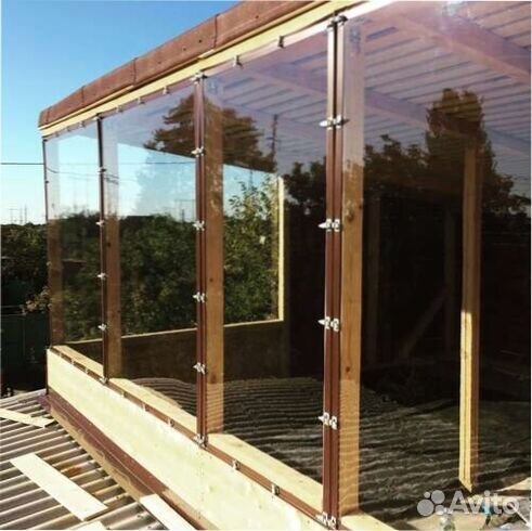 Гибкие окна для беседки / цвета на выбор