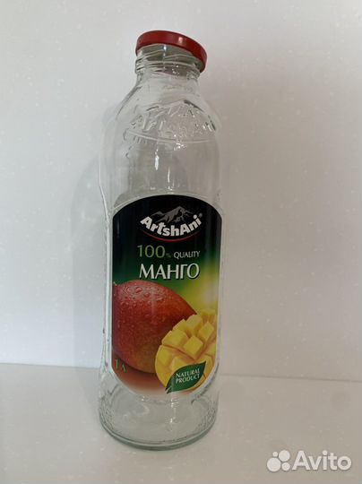 Стеклянная бутылка 1 л