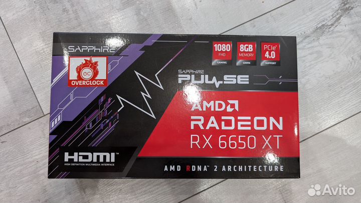 Видеокарта AMD Sapphire RX 6650 XT Pulse 8Gb