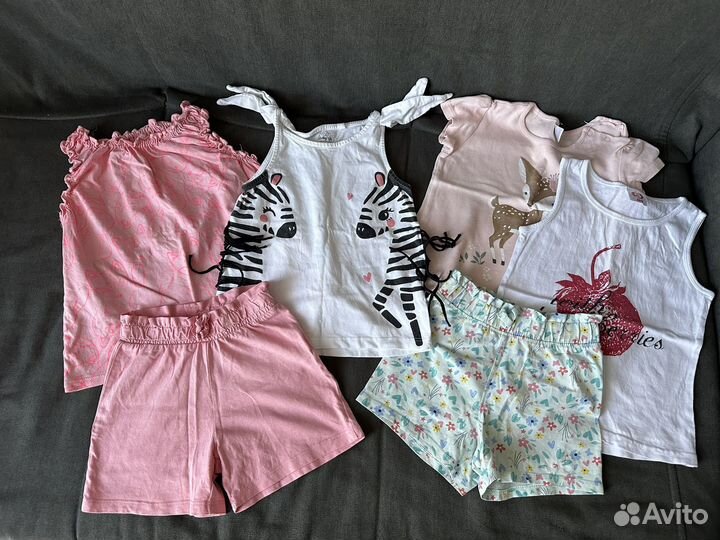 Платья и штаны 14 штук на девочку