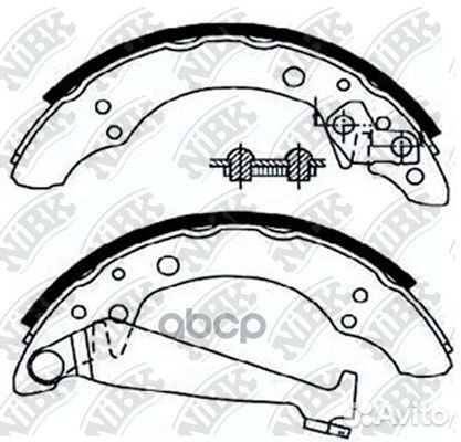 Колодки тормозные барабанные FN0534 NiBK