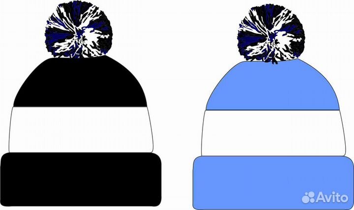 Шапка трикотажная болельщика