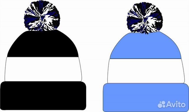 Шапка трикотажная болельщика