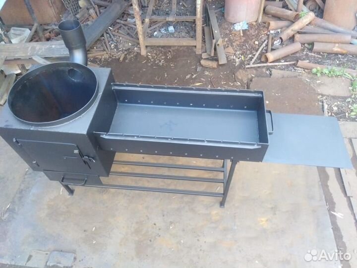 Мангал - казан + решетка гриль