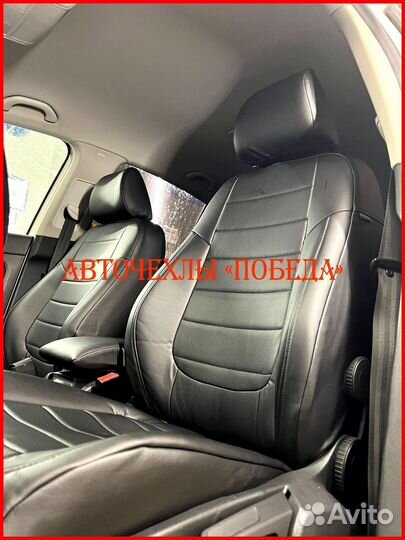 Чехлы Volkswagen Golf+ Plus из экокожи чёрные