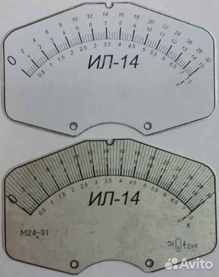 Шкала для испытателя, измерителя радиоламп ил-14