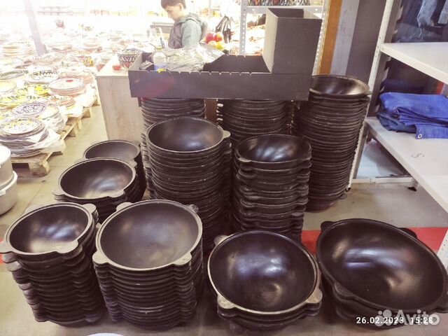 Казан чугунный 10 л с печкой с трубой