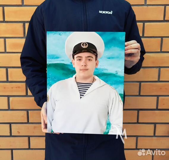 Портрет по фото на холсте. Печать фото на холсте