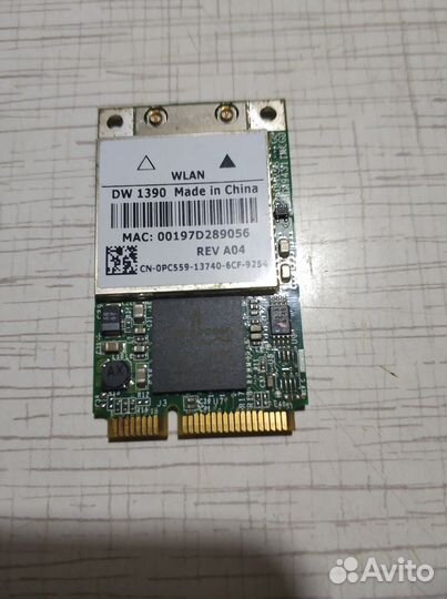 Mini PCI-E WiFI адаптер DW1390 Broadcom в ноутбук