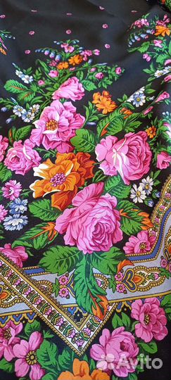 Павловопосадский платок шерсть