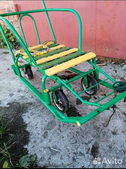 Санки на колесах. Тимка 5