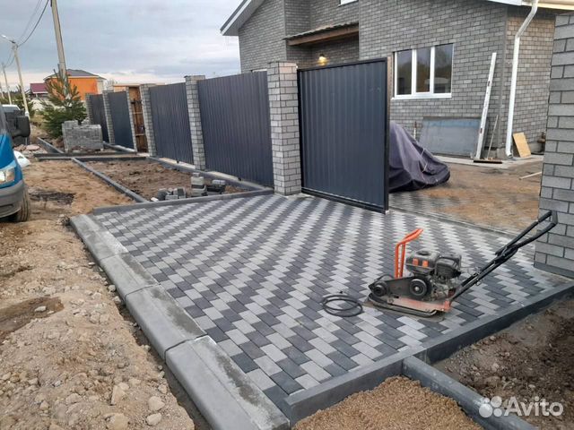 Укладка Тротуарной Плитки в Москве | Услуги | Авито