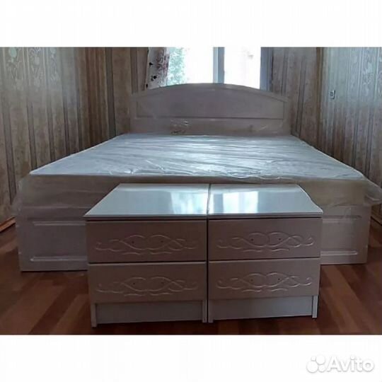 Кровать Венера 160х200 жемчуг