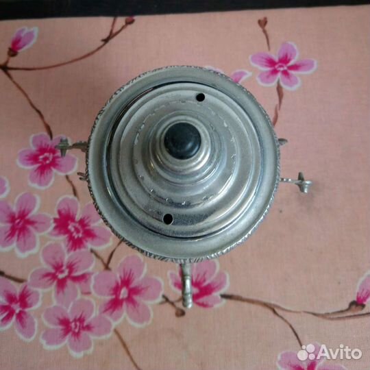 Самовар сувенирный ссср/Солонка мельхиор СССР