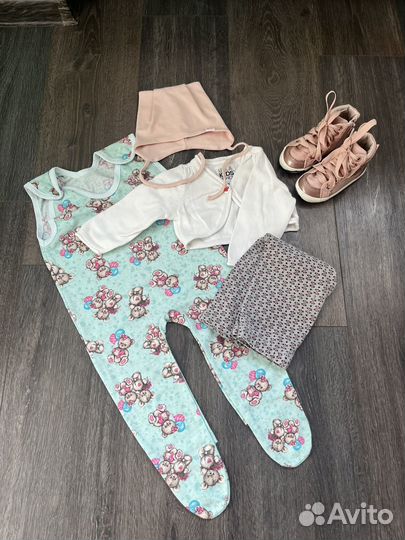 Вещи на девочку пакетом 80см новые