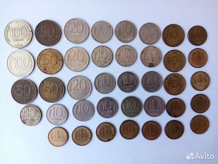 Монеты России 1991-93 год