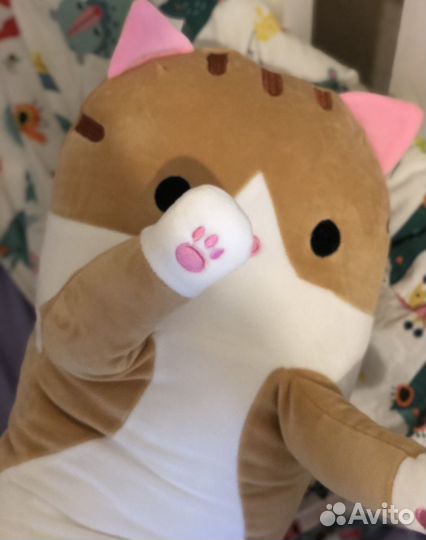 Подушка кот 130 см, кот батон