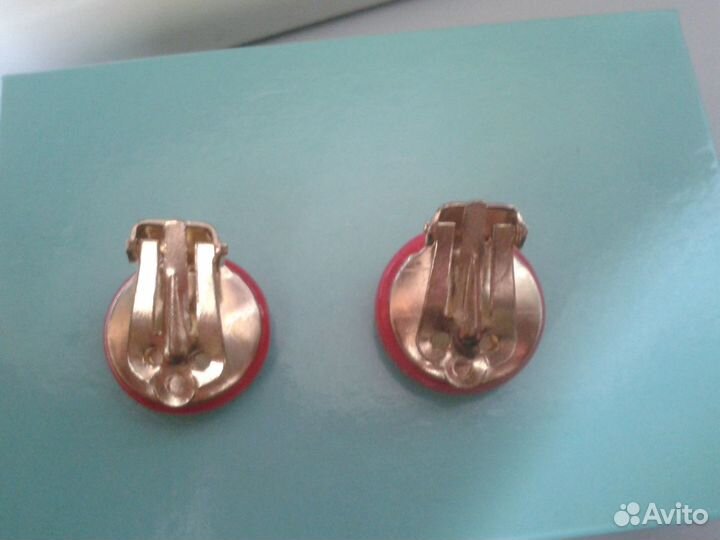 Клипсы стеклянные Чехословакия
