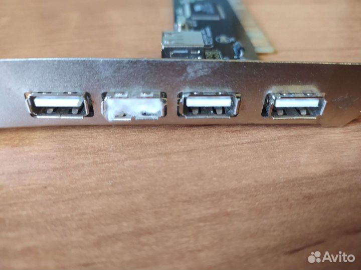 Контроллер PCI VIA6212 (4+1) 5xUSB2.0 Bulk