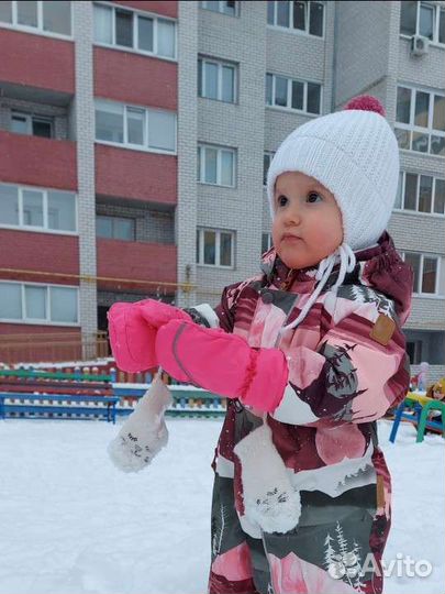 Шапка детская зимняя 46-48, ручная работа