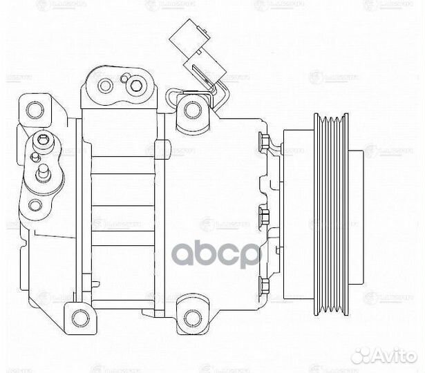 Lcac 0851 компрессор кондиционера KIA Rio II L