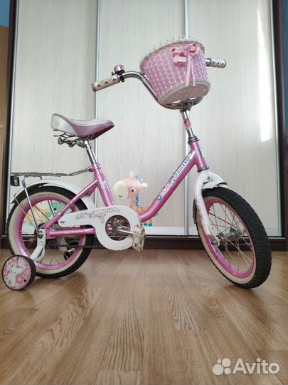 Велосипед для девочек black aqua Princess 12