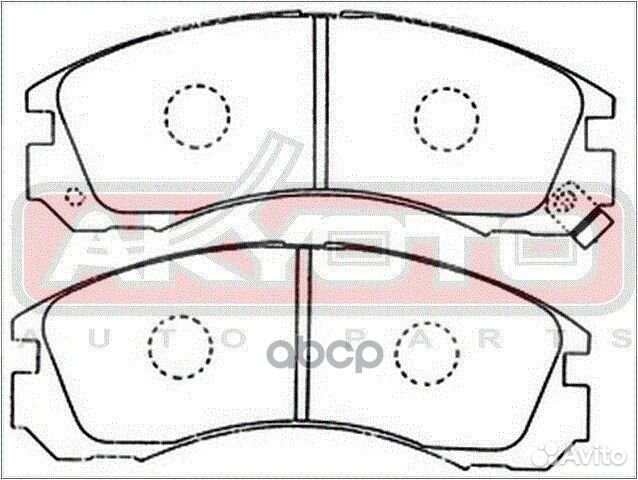 Колодки тормозные дисковые передние AKD3233 akyoto