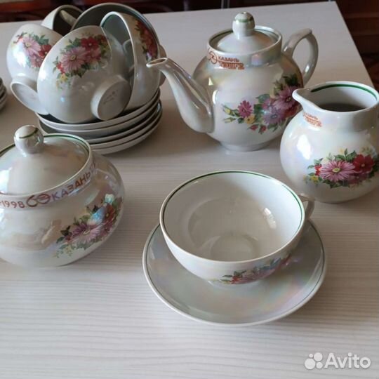 Чайный сервиз СССР 15 предметов бу