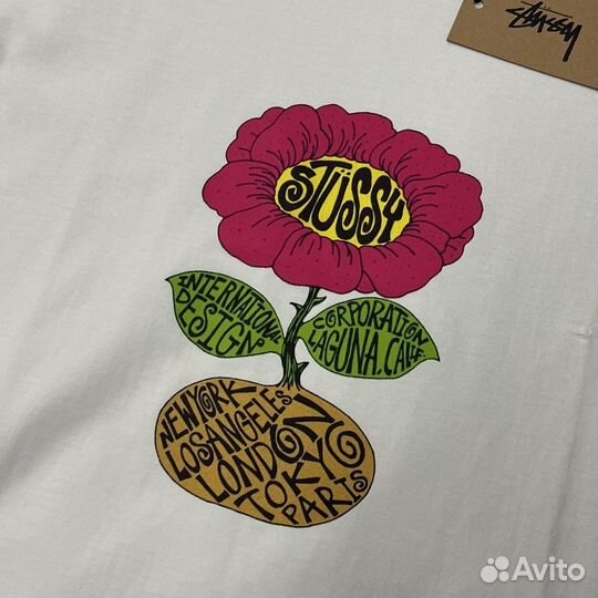 Футболка Stussy Flower Plants vs Zombies Tee