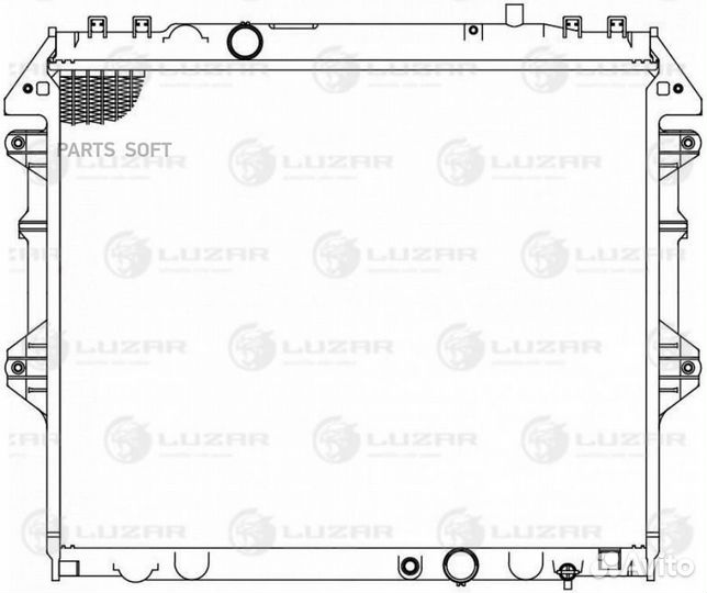 Радиатор охлаждения двигателя Toyota Hilux (04) 2