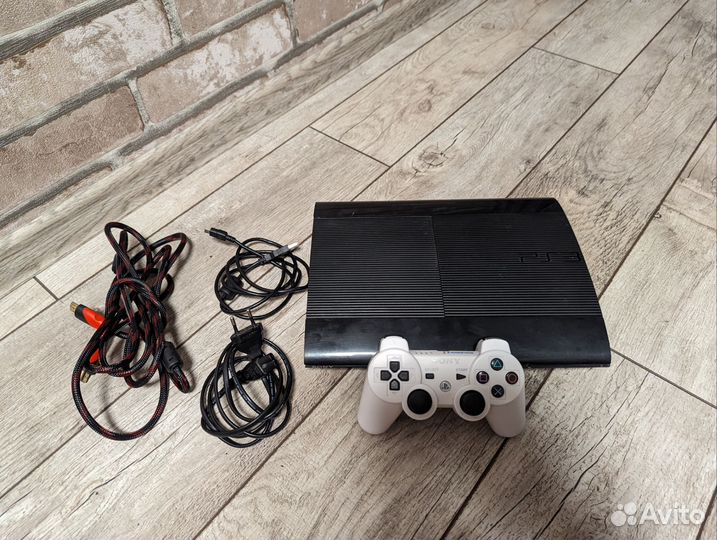 Приставка Sony PS 3 SuperSlim 500гб прошитая+25игр