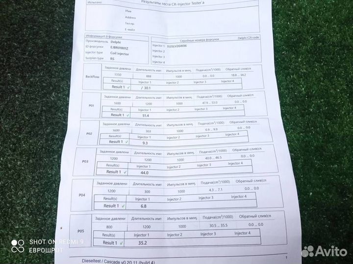 Форсунка дизельная Renault Megane 2 (2002-2009)