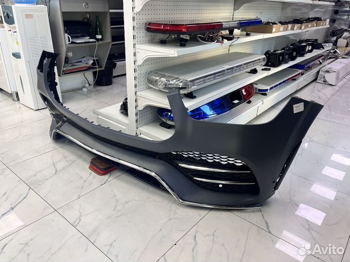 Передний бампер GLE V167 AMG