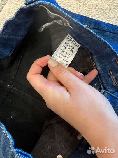 Джинсы утепленные для ребенка 11 лет