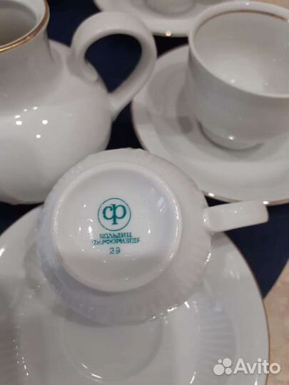 Кофейный сервиз кольдиц фарфор гдр